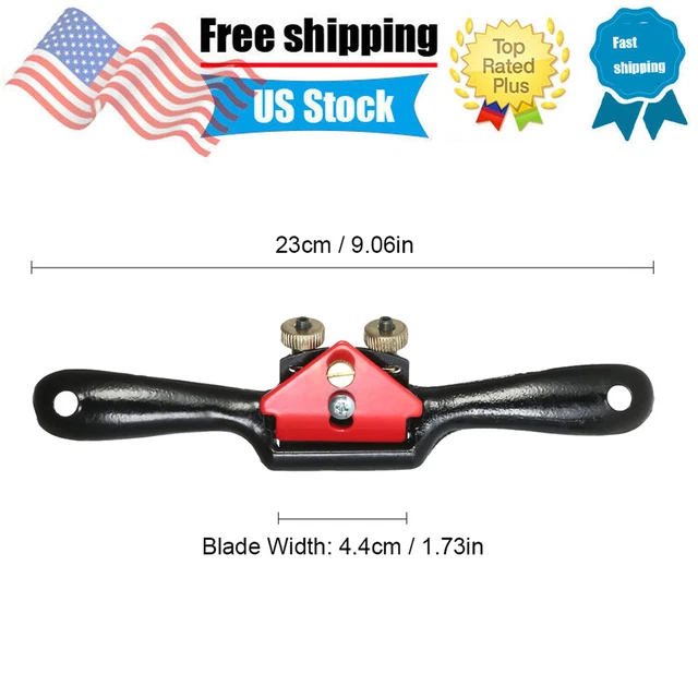 9" Metal Spoke Shave Adjustable Cutting Depth Woodworking Hand Cutting Tool X2I9