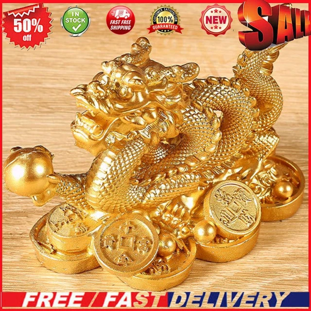 2025 FENG SHUI Dragon Statue Good Luck New Year Dragon Sculpture for