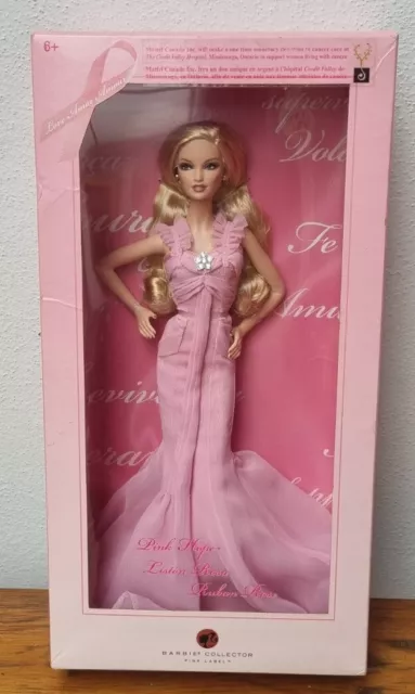 BARBIE PINK HOPE body model muse MATTEL 2007 COLLECTOR Pink Label NRFB