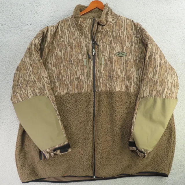 Drake G Flex Jacket Adult 6XL Brown Camo Magnattach Full Zip Fleece Outdoor