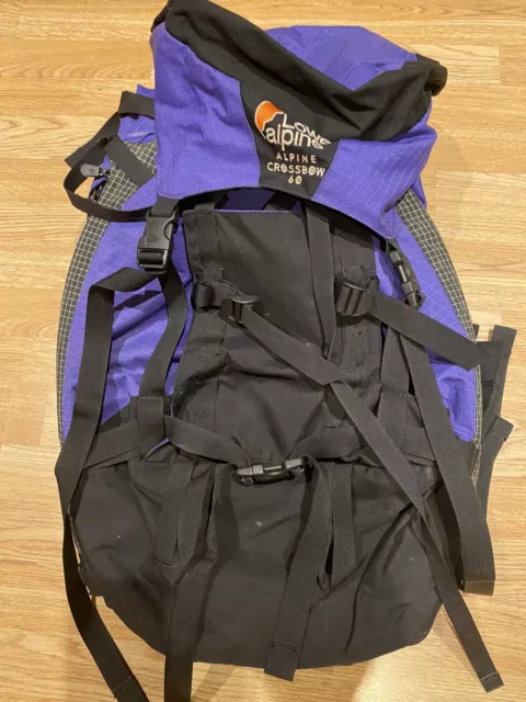 VINTAGE LOWE ALPINE Crossbow 60L Internal Frame Mountain Backpack VGC 36.00 PicClick UK