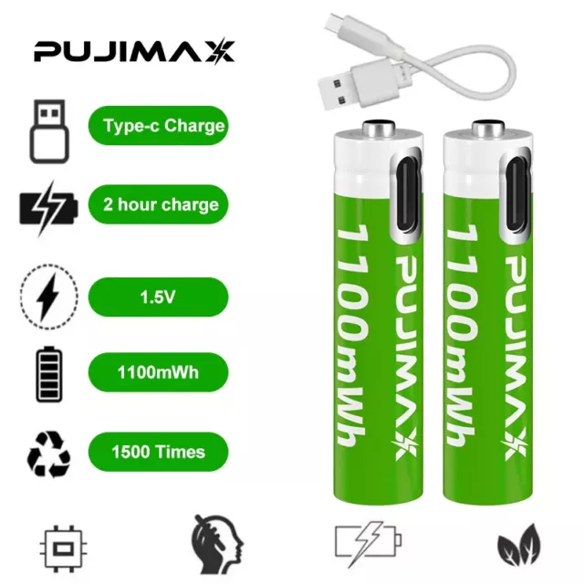 Rechargeable AAA Batteries - High Capacity - Multiple Pack Sizes