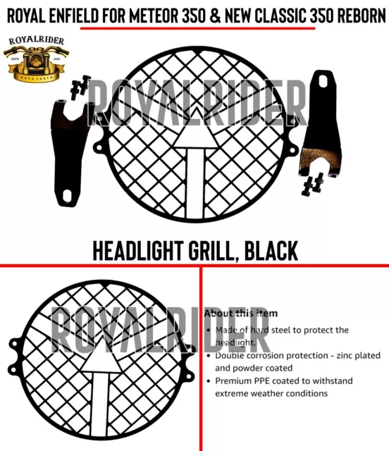 royal enfield classic 500 headlight grill