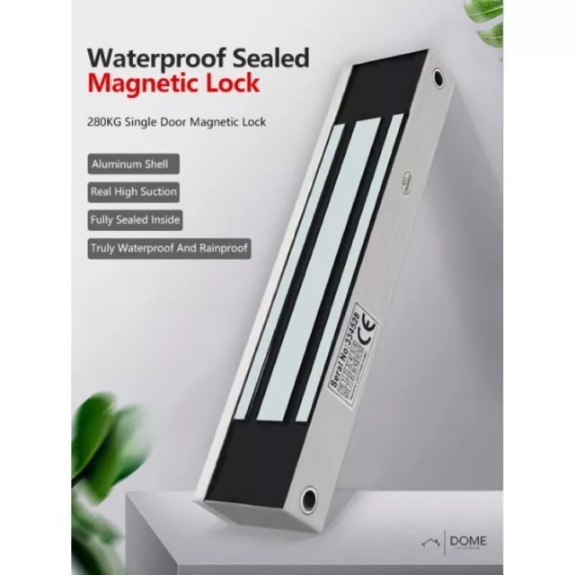 Slimline Mortice blocco magnetico MagLock 280 kg controllo accesso cancello di sicurezza DC12V