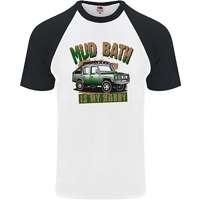 Mud Bath Is My Hobby 4X4 Off Roading Road Mens S/S Baseball T-Shirt