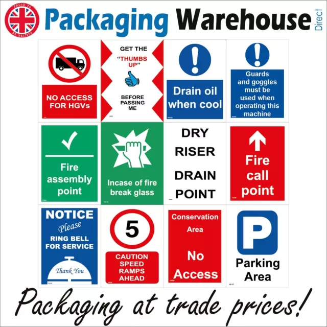 Fire Assembly Signs Access Thumbs Up Conservation Vehicles HGV Parking GBP026