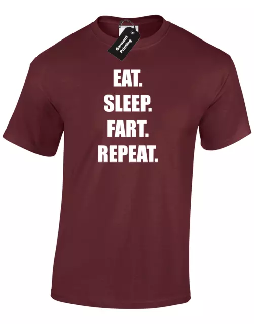 Eat Sleep Fart Mens T Shirt Tee Funny Rude Joke Novelty Comedy Gift Dad Brother