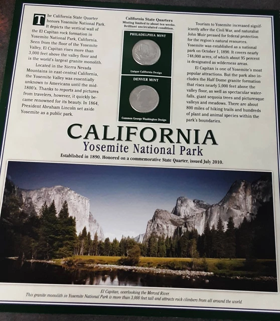2010 Arkansas state quarters with interesting information sheet