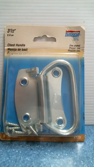 National Hardware 3-1/2" Zinc Plated Chest Handle   (N117-002)  FS