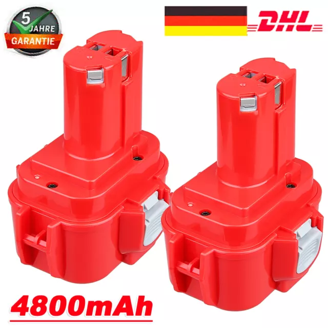 4,8AH Ni-MH Ersatz AKKU Für Makita PA09 9100 9120 9122 9133 9134 9135 9.6Volt