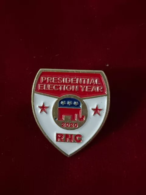 RNC Presidential Election 2020 Shield Lapel Tie Pin Republican Party Trump .75"