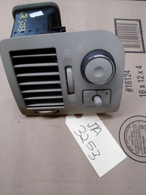 06-11 Cadillac DTS Driver Side Dash Air Vent WITH Headlight Dimmer Switch 308163