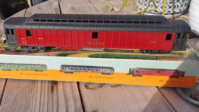 Voiture Postale SMCF HO Tout Métal - Paris/Lyon - Modélisme Ferroviaire 1/87
