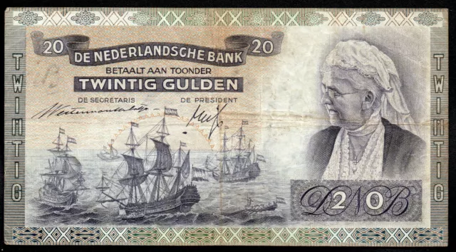 PAYS BAS ; 20 Gulden ; EMMA ; AMSTERDAM le 15.Septembre 1939 ; Pick#53 /L178b PAYS BAS ; 20 Gulden ; EMMA ; AMSTERDAM le 15.Septembre 1939 ; Pick#53 /L178b