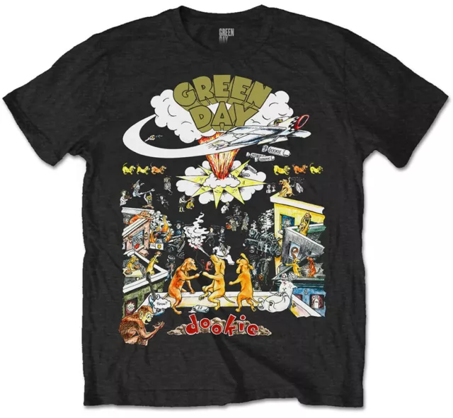 Green Day 'Dookie 1994 Tour' (Noir) T-Shirt