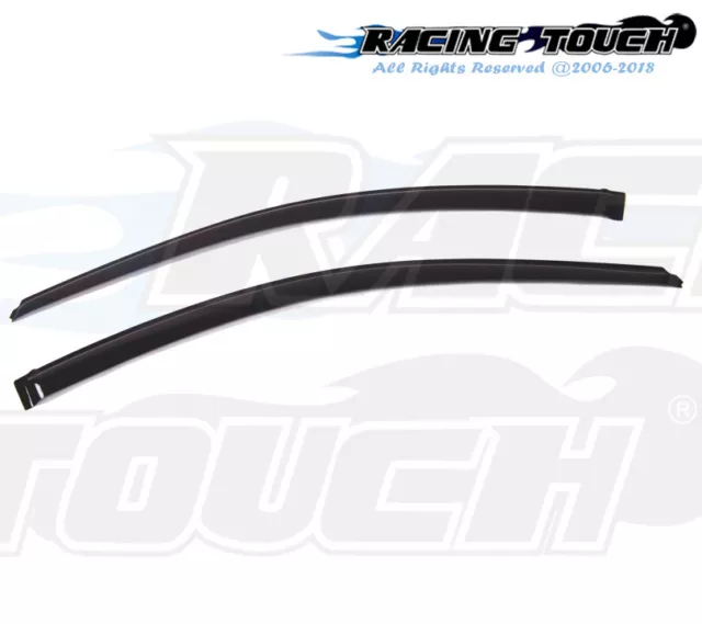 Dark Smoke Outside Mount Window Visor Rain Guard 2pcs For Acura RSX 2002-2006