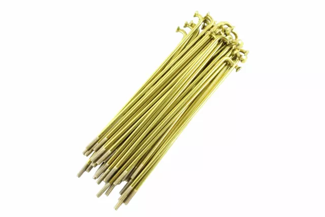 Speichensatz Speichen 36 Stück, Gewinde M3,5 x 143,5mm Edelstahl Gold für Simson