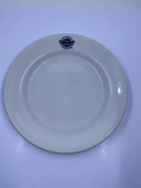 Steak 'n Shake Logo Dessert/Side Plate Restaurant Ware Homer Laughlin 6.25"