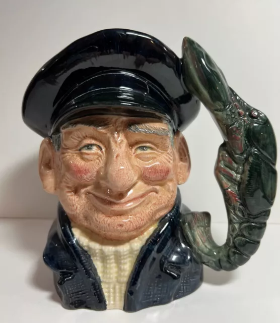 Royal Doulton D-6551 Lobster  Man Toby Mug Jug - UK; Made 1967; Scrape on back