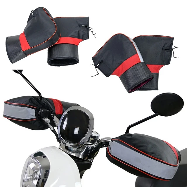 Poignette moto épaissie gants chauffants coupe-vent protection hiver