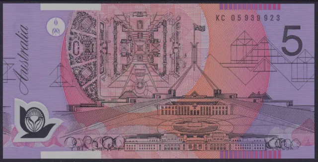 2005 UNC LAST PREFIX KC05 $5 Five Australian Banknote MACFARLANE/HENRY (N003)