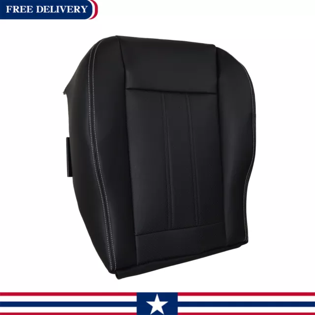 2011-2016 Fits CHRYSLER TOWN & COUNTRY Driver Bottom Leather Seat Cover Black