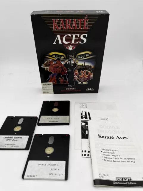 COMPILATION: KARATÉ ACES (1992) UBI SOFT ★ AMSTRAD CPC 6128 ★ Complet ★ 💾 ✅
