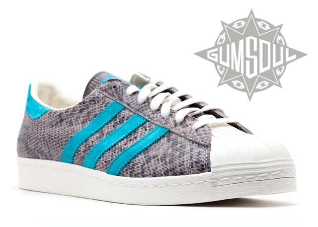ADIDAS ORIGINALS SUPERSTAR 80s SNAKESKIN BLACK TEAL SHELL TOE D67654 sz 9  $121.49 - PicClick