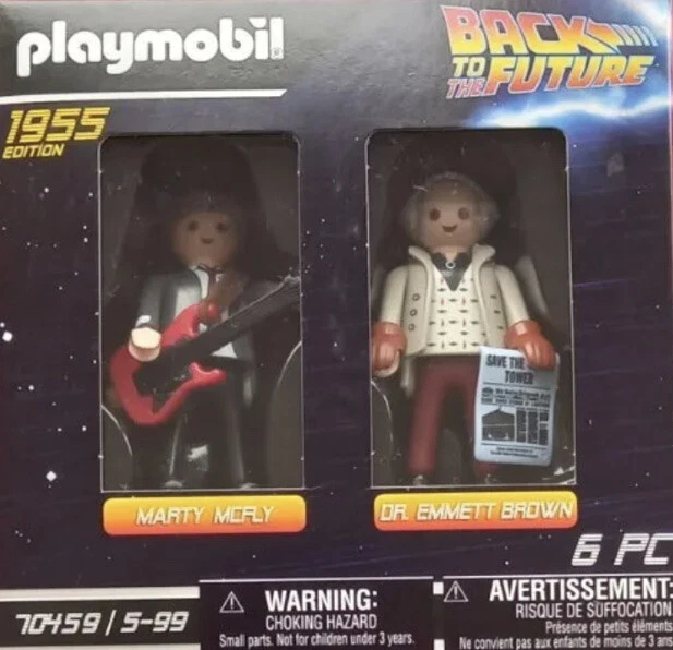PLAYMOBIL BACK TO The Future Marty Mcfly Dr Emmett Brown Figures 1955