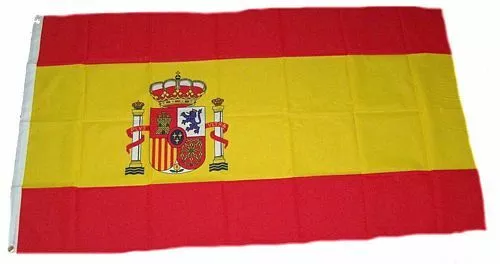 Fahne / Flagge Spanien Wappen 90 x 150 cm
