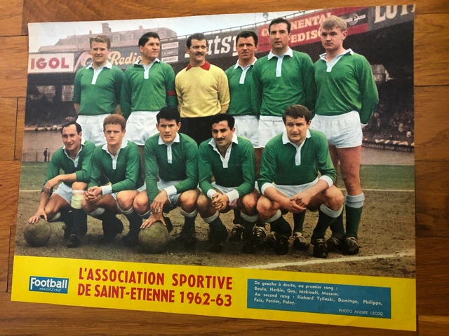Page équipe ASSE Saint-Étienne - Saison 1971/72 - Originale