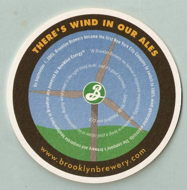 16 Brooklyn Brewery Wind In Our Ales  Beer Coasters