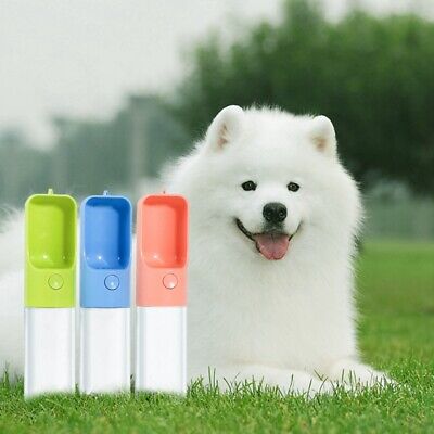 Portable Pet Dog Cat Travel Water Bowl Bottle Feeder Drinking Fountain Container