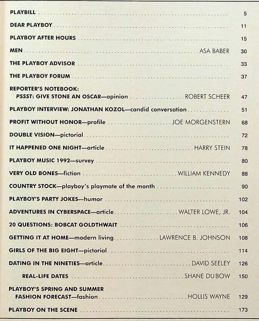 PLAYBOY MAGAZINE APRIL 1992 LN Big 8 College Girls Charles Keating Cady