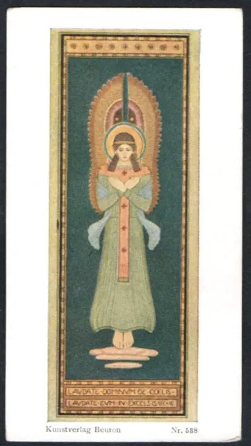 santino antico del Angel Custodio estampa image pieuse holy card