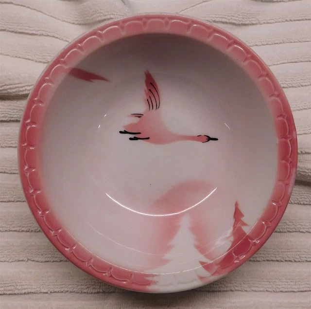 CMStP&P Milwaukee Road Railroad China Bowl in the Traveler Pattern Full Backmark