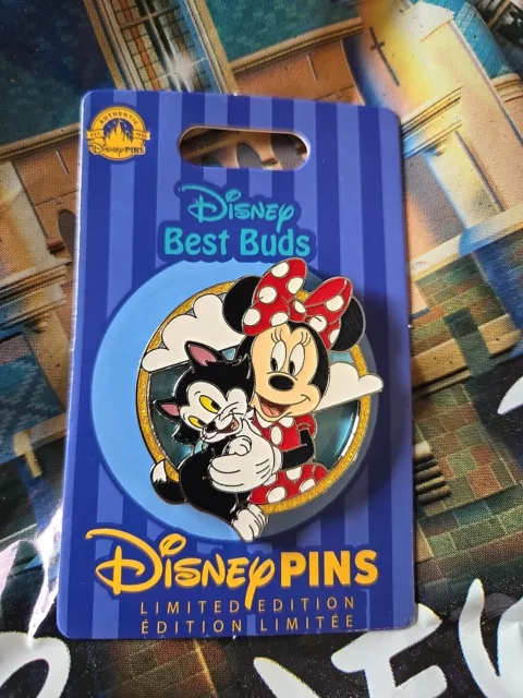 Disney Parks BEST BUDS Minnie Mouse & Figaro Cat Friendship Buddies LE 3000 Pin