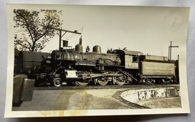 Vintage Photograph From 1900’s Locomotive Train 1623 Southern Pacific Lines B&W