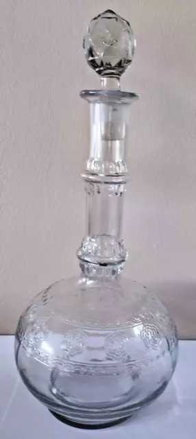 Ancienne carafe.Carafe à vin.Carafe à décanter.Carafe en verre.Carafe à liqueur.