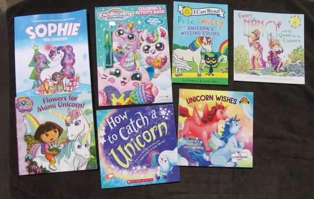 7 How to Catch a Unicorn Sophie Fancy Nancy RainboCorns Coloring Pete the Kitty