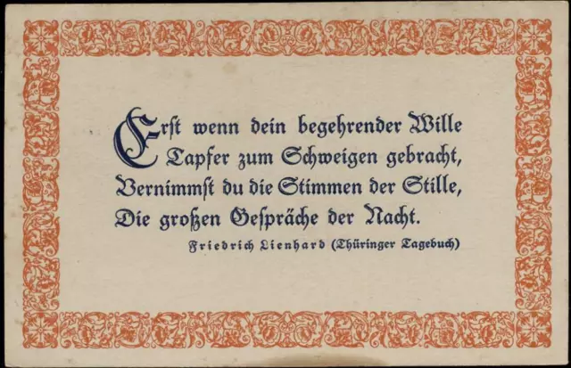 20020671 - Gedicht von Friedrich Lienhard,Tuermer-Verlag Greiner & Pfeiffer