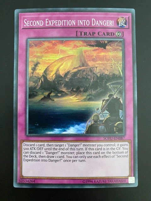 Yu-Gi-Oh! Karte – „Zweite Expedition In Gefahr!“ (SOFU-EN087), Super Rare, Unlimitiert