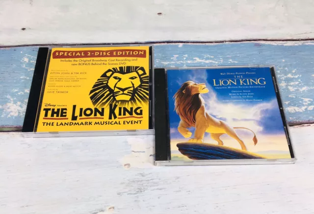 Lion King Broadway Soundtrack  Cd Disney Movie Lot Music Songs Bonus DVD