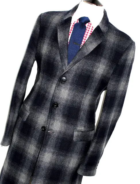 Luxury Mens D&G Dolce & Gabbana Mixed Tartan Check Jacket Coat Overcoat Uk 42R