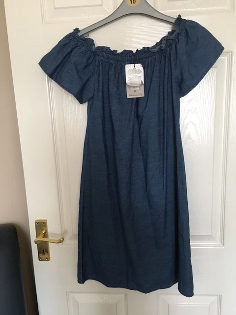 Abito Da Donna/Donna In Denim ""Primark"" Nuovo Con Etichette - Uk 8-Giorno Successivo Post-Londra