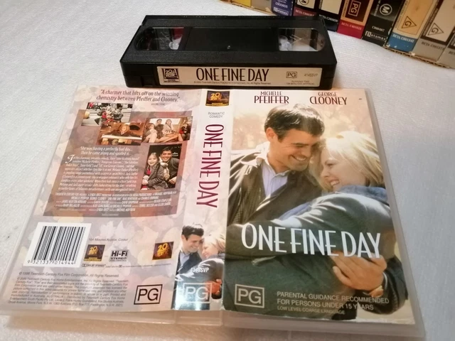 ONE FINE DAY - Michelle Pfeiffer, George Clooney - Australian FOX Vhs ...