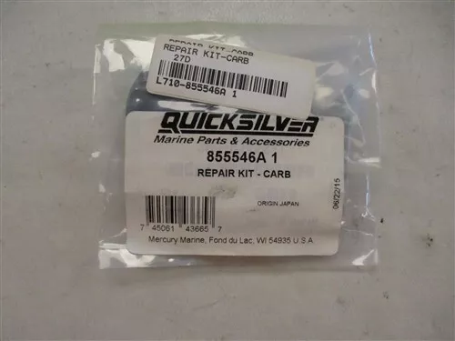 Mercury Quicksilver Carburetor Reapir Kit 855546A-1 Marine Boat