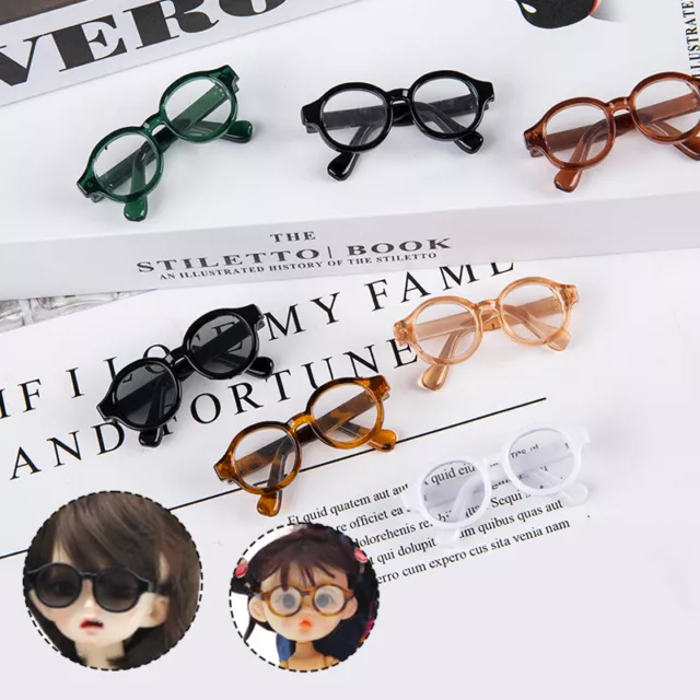 4.5cm Mini Cute Glasses for 1/6 1/8 1/12 Dolls  Toy Doll Accessories --Z0