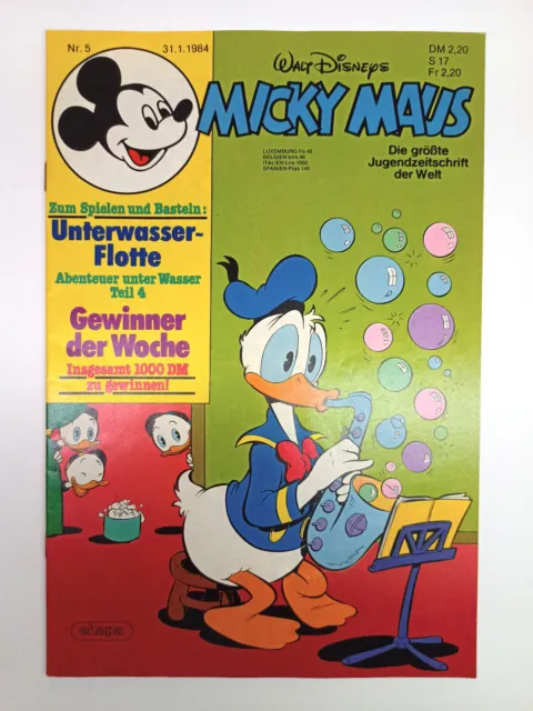 Micky Maus Heft Nr. 5 | 1984 | Top Zustand | komplett mit Beilage