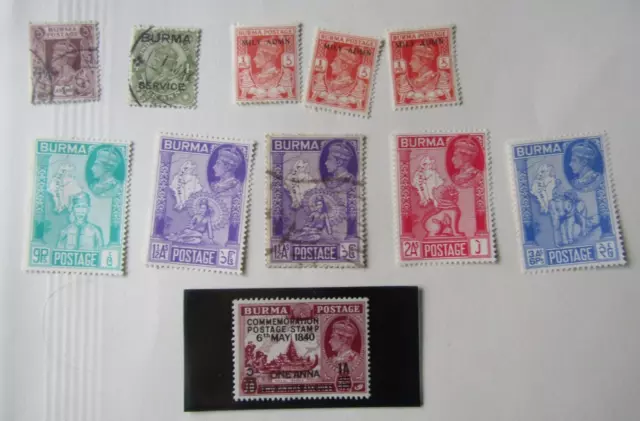 BURMA KGV 1940 1 Anna Overprint Commemoration  MNH + clearance selection